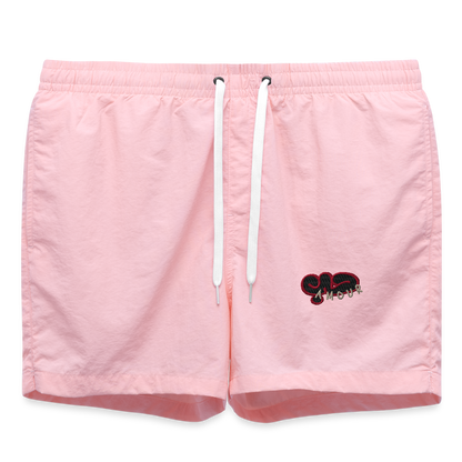 Short de bain (brodé) - rose