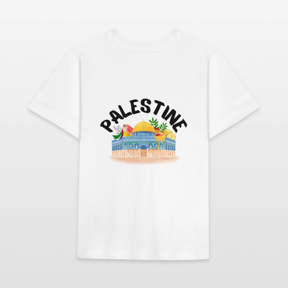 T-shirt bio Enfant - PALESTINE - blanc