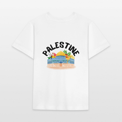 T-shirt bio Enfant - PALESTINE - blanc