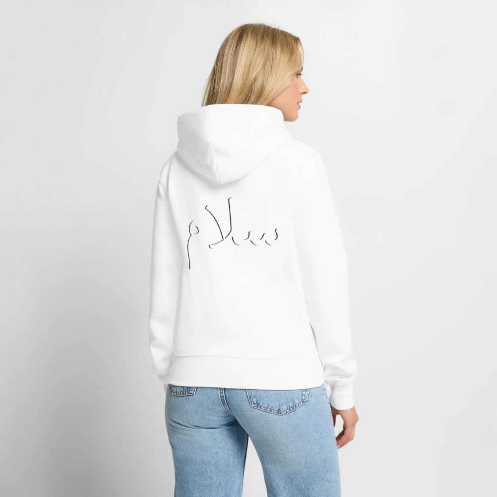 Sweat-shirt à capuche سلام - blanc