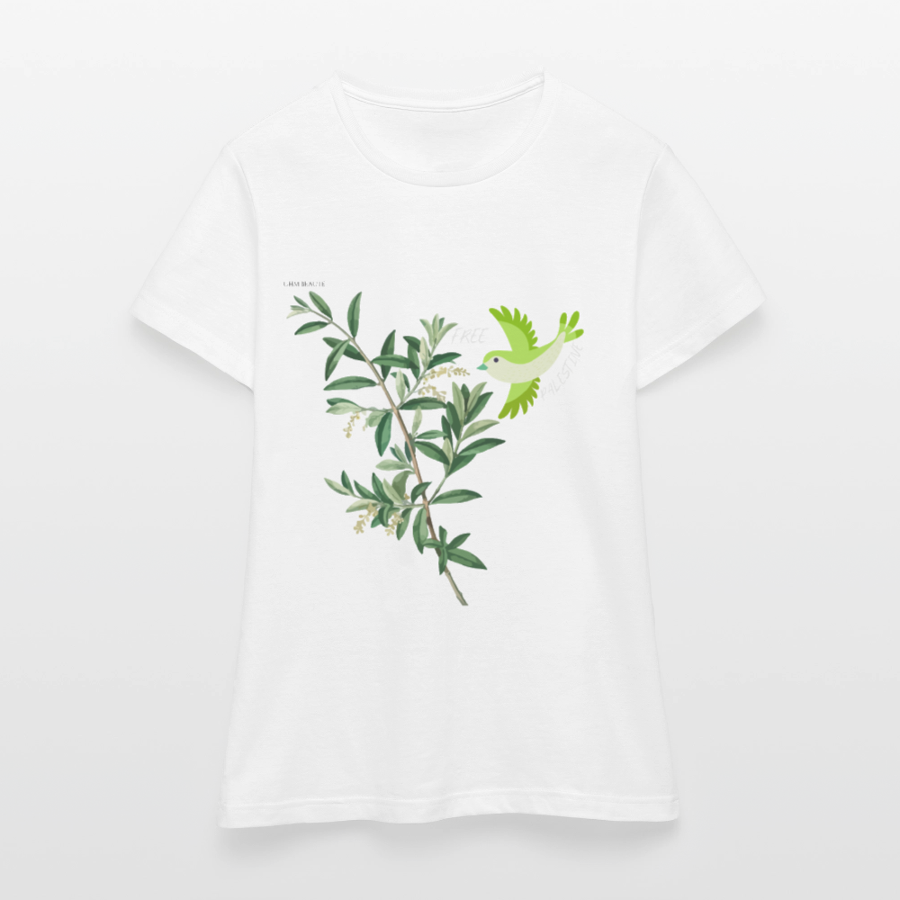 T-shirt Femme - Oiseau - blanc