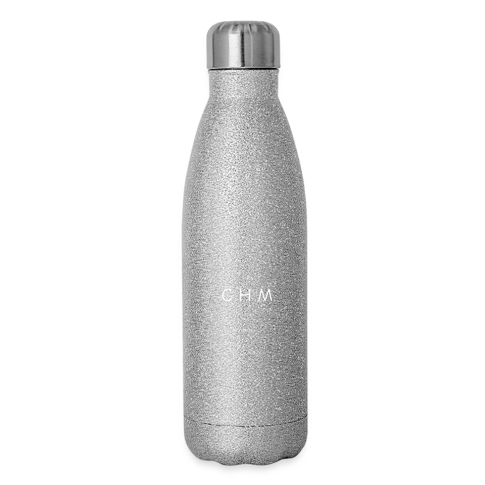 Gourde isotherme pailletée 500 ml - paillettes argentées