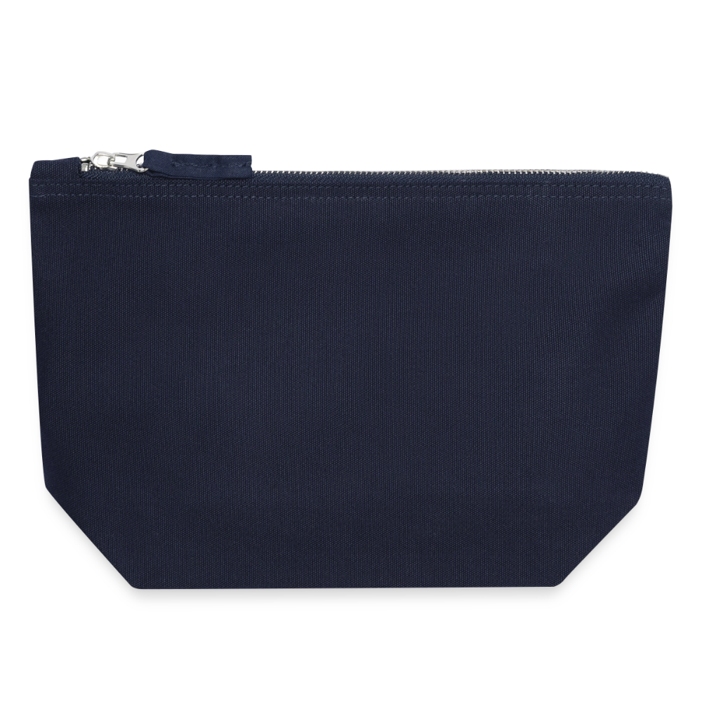 Pochette zippée en toile 18 x 19 cm - marine