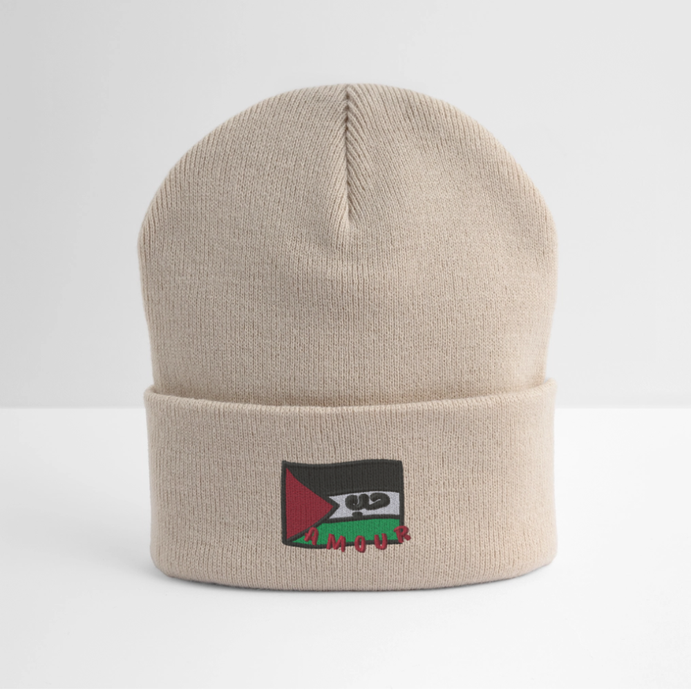 Bonnet - Amour (brodée) - beige