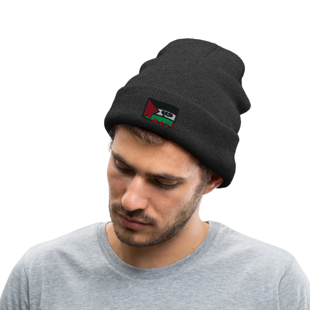 Bonnet - Amour (brodée) - gris anthracite