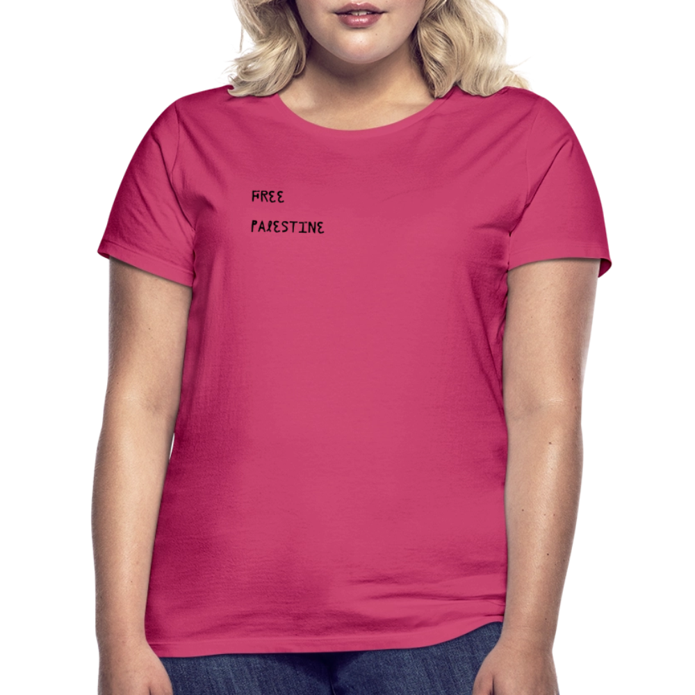 T-shirt Femme - PALESTINE - rose azalée