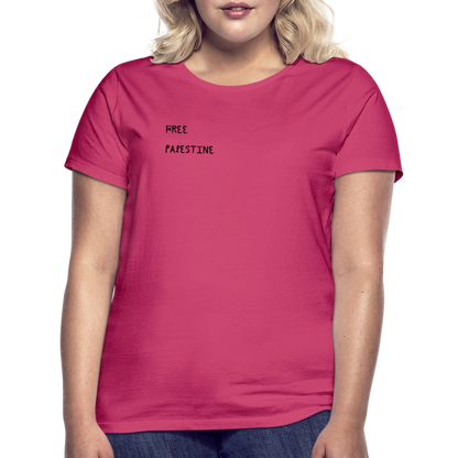 T-shirt Femme - PALESTINE - rose azalée