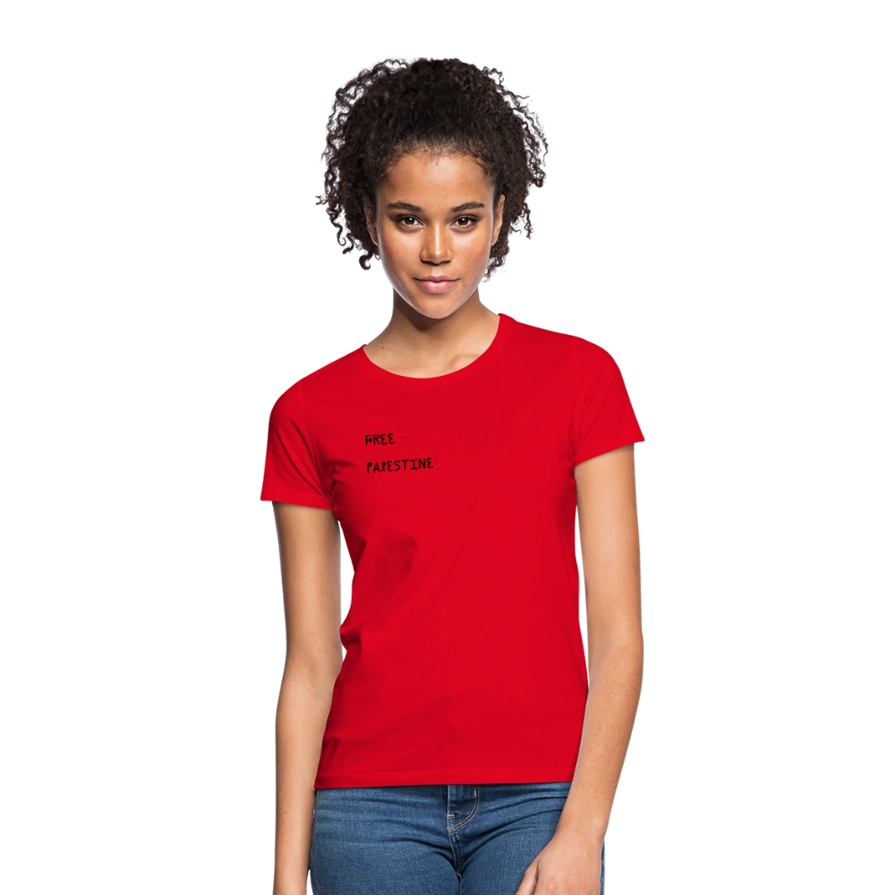 T-shirt Femme - PALESTINE - rouge