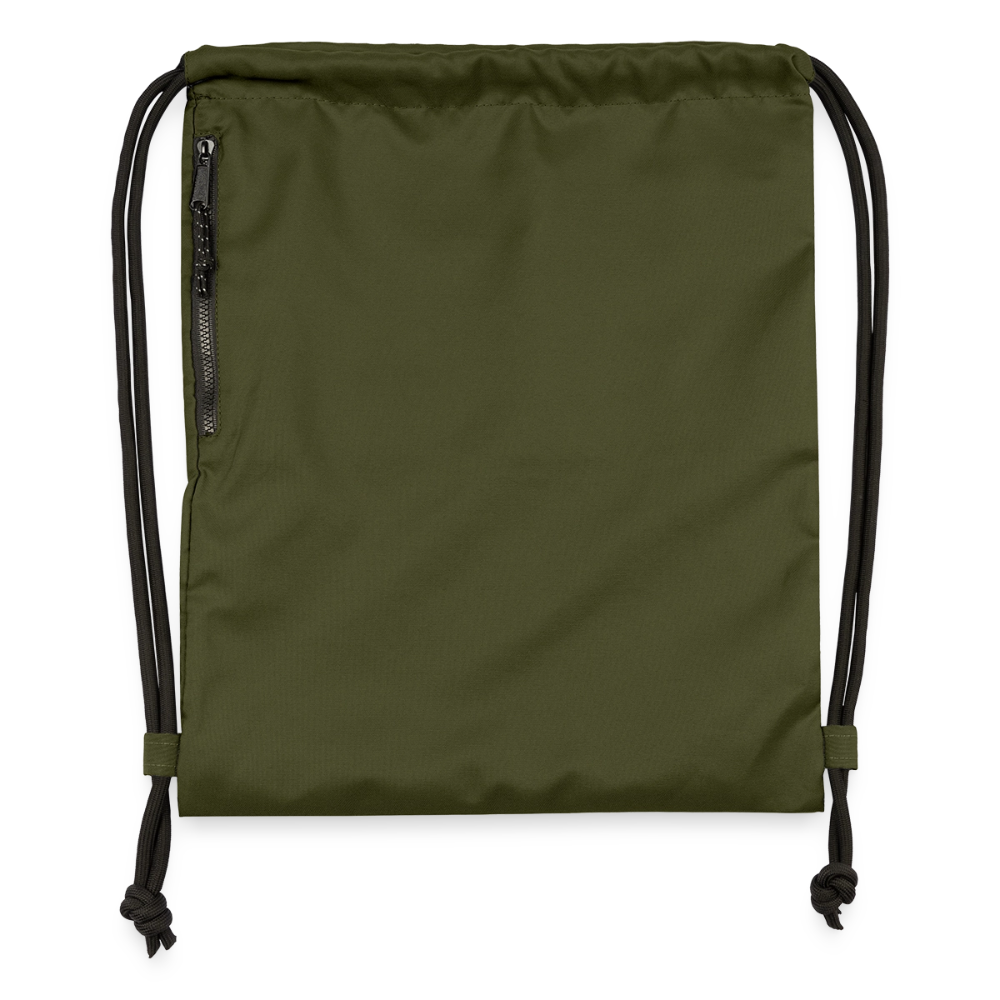 Sac à cordon en polyester recyclé - military green