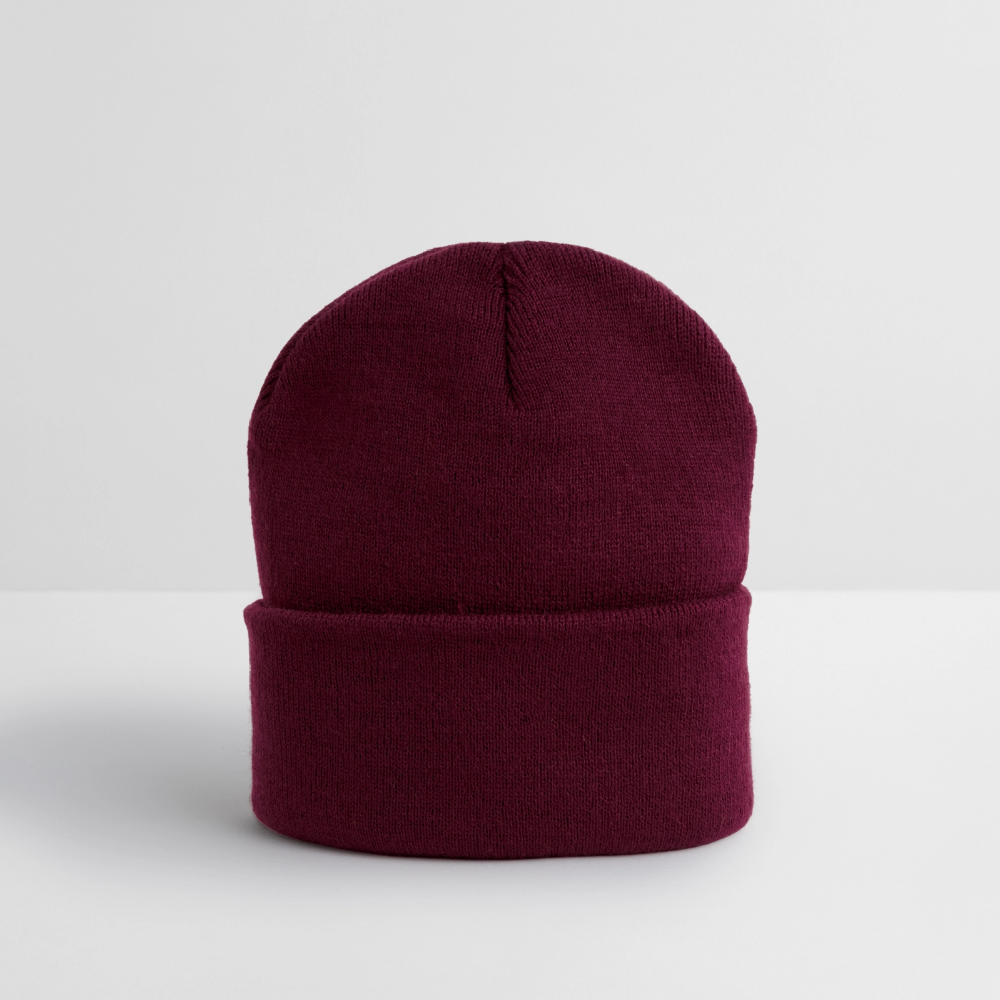 Bonnet d'hiver personnalisable en broderie - bordeaux