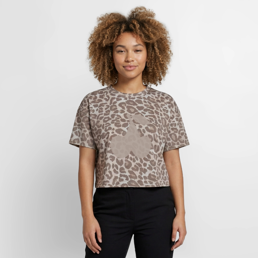 T-shirt boxy - Leopard print