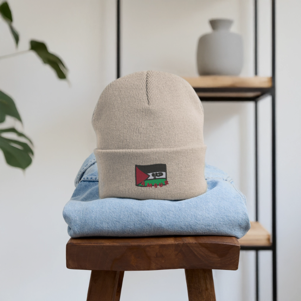 Bonnet - Amour (brodée) - beige