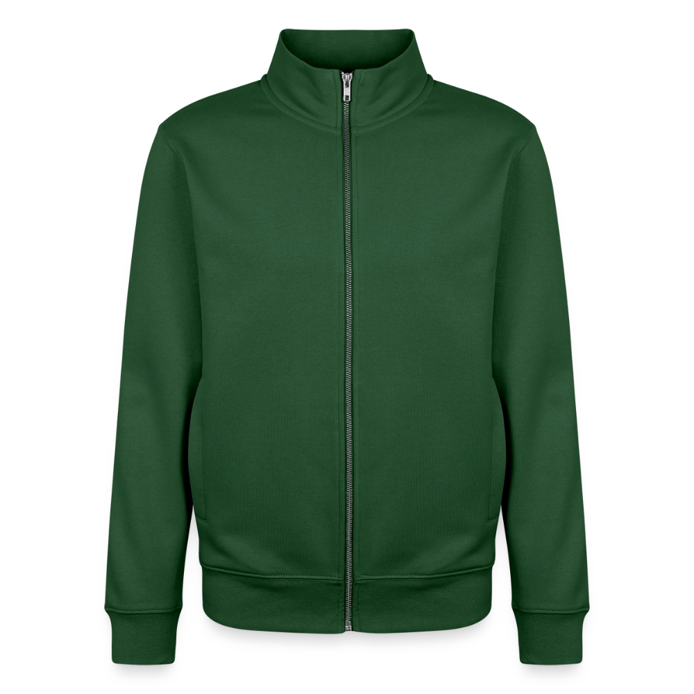 Sweat zippé unisexe en coton bio - vert bouteille
