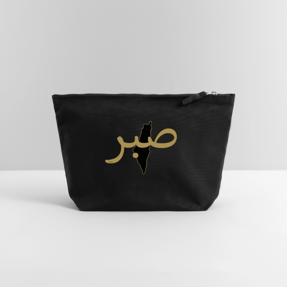 Pochette en toile taille L - noir