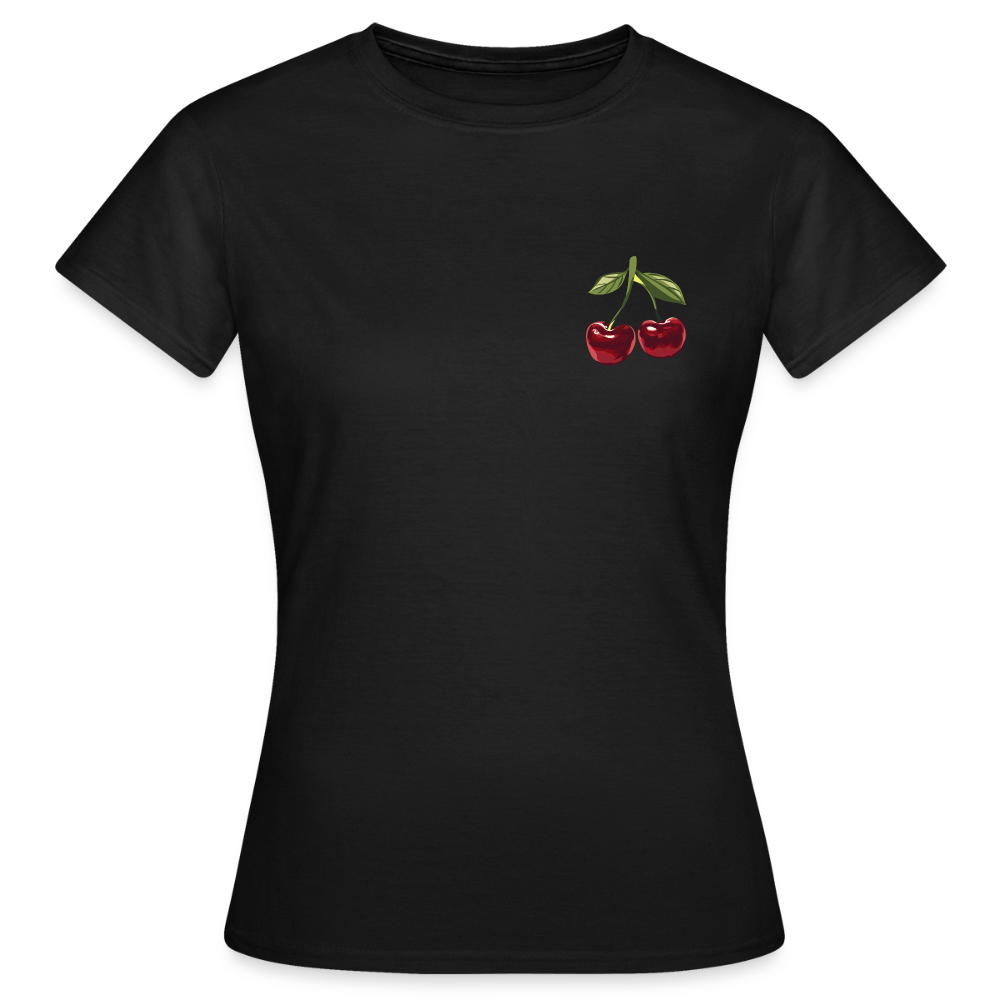 T-shirt -  cherry - noir