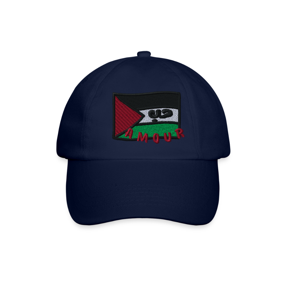 Casquette- Amour (brodée) - bleu/bleu