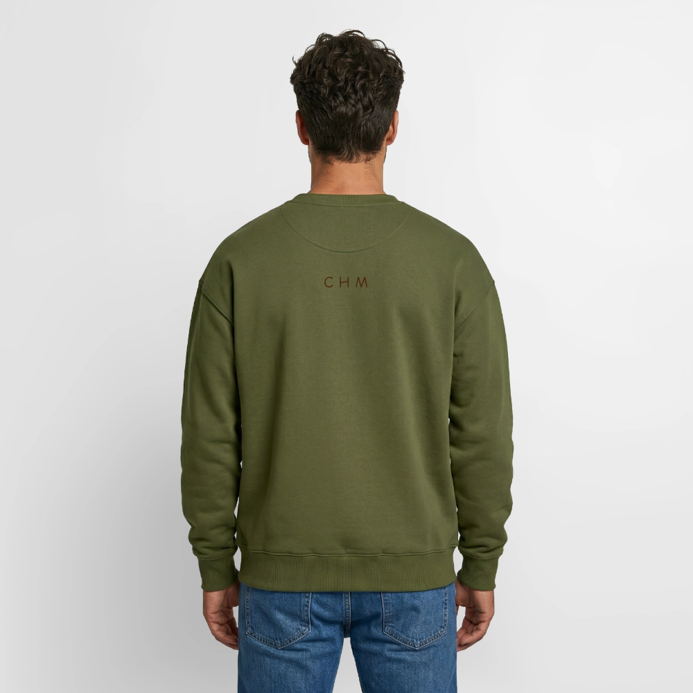 Sweat unisexe oversize épais SPREAD - kaki