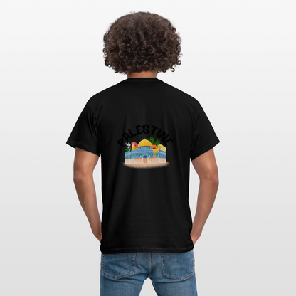 T-shirt Homme - PALESTINE - noir