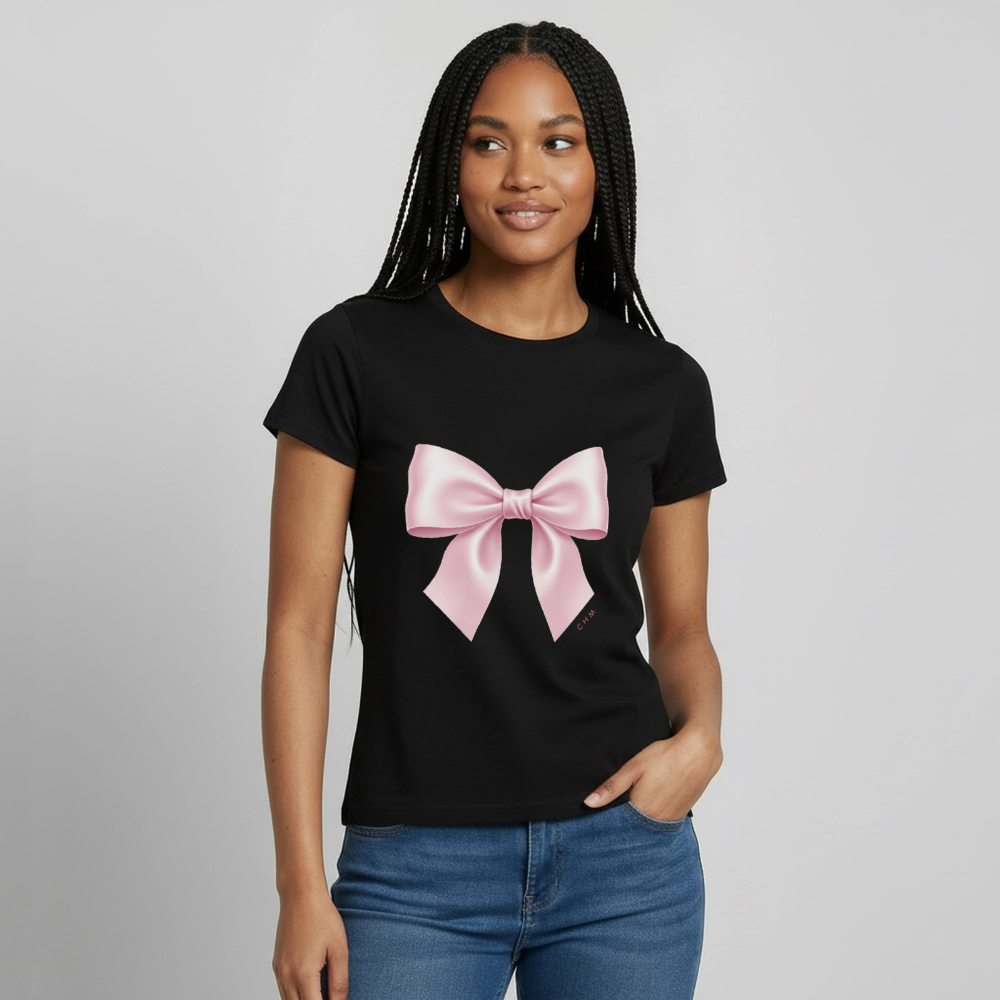 T-shirt - noeud - noir