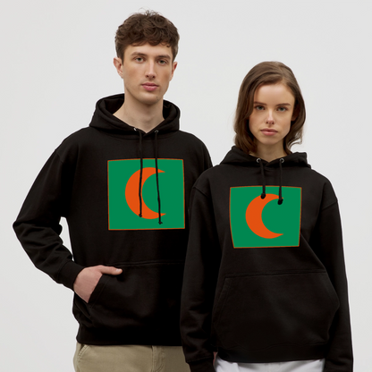 Sweat-shirt à capuche (velour) - noir