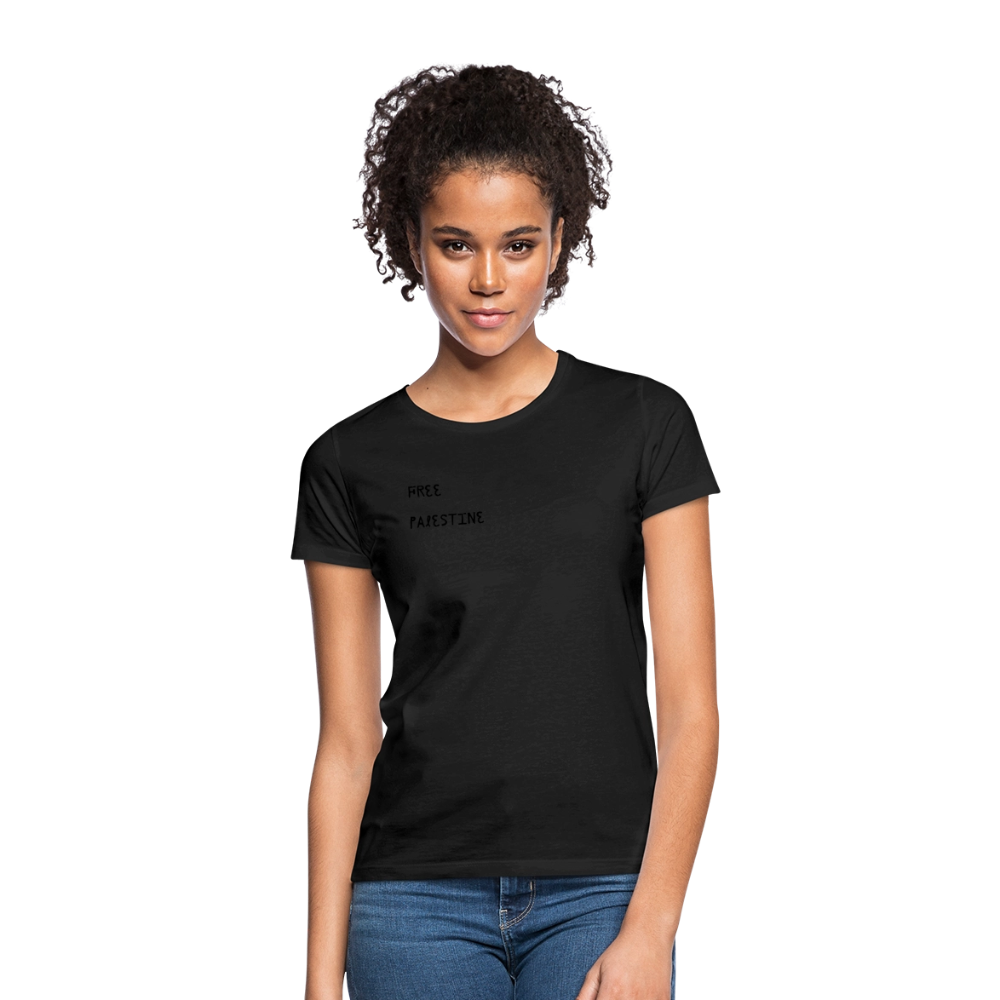 T-shirt Femme - PALESTINE - noir