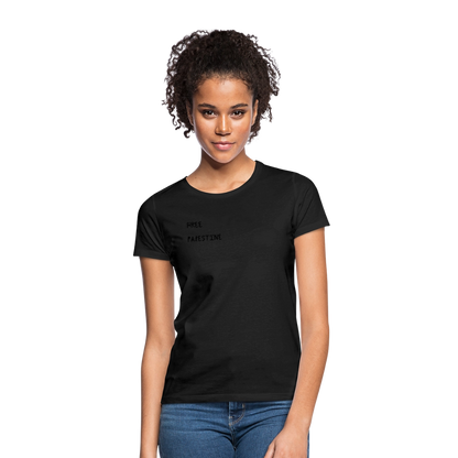 T-shirt Femme - PALESTINE - noir