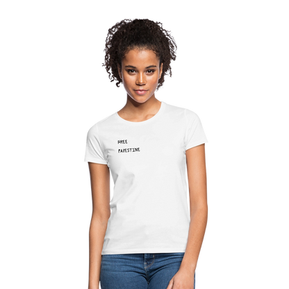 T-shirt Femme - PALESTINE - blanc