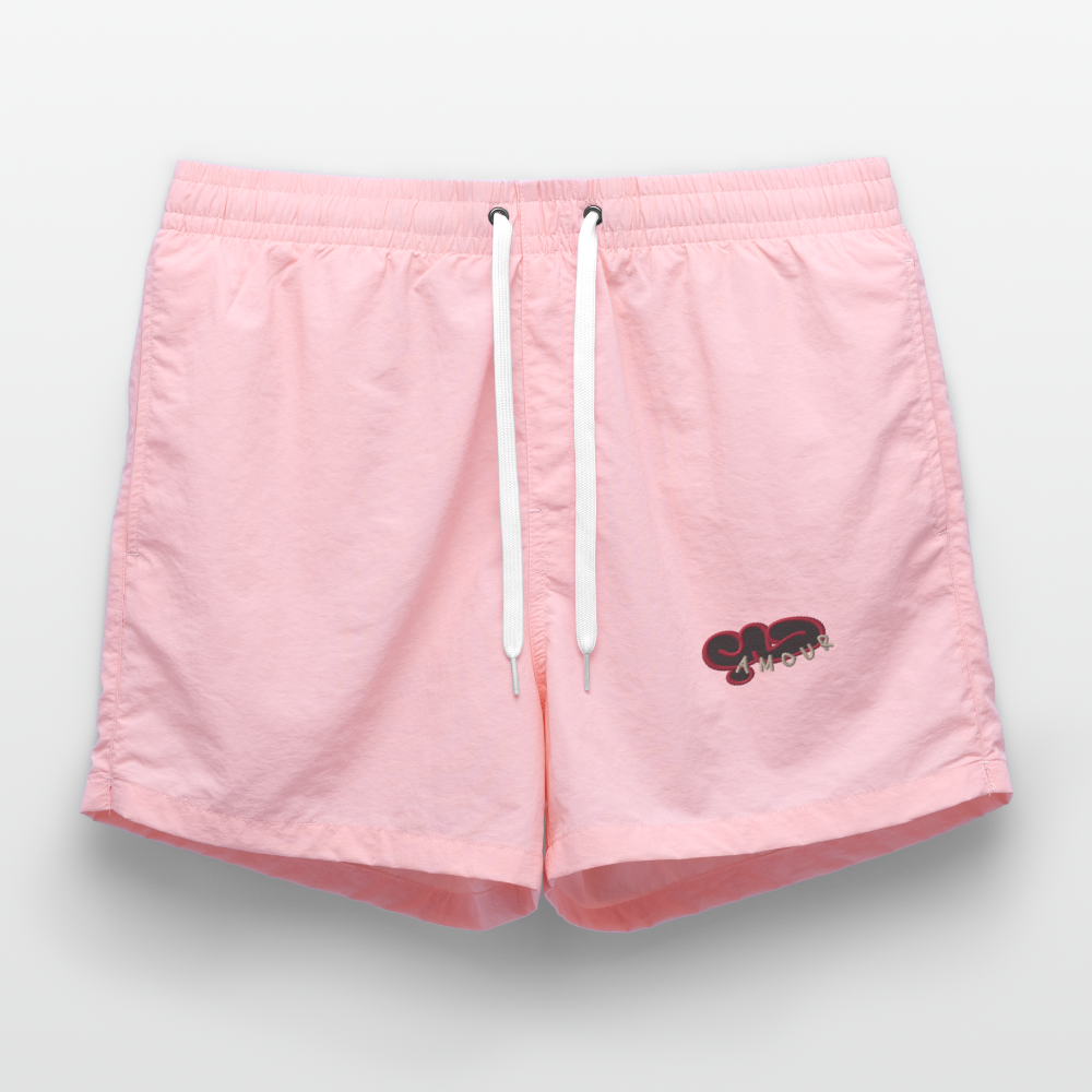 Short de bain (brodé) - rose