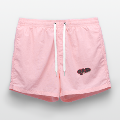 Short de bain (brodé) - rose
