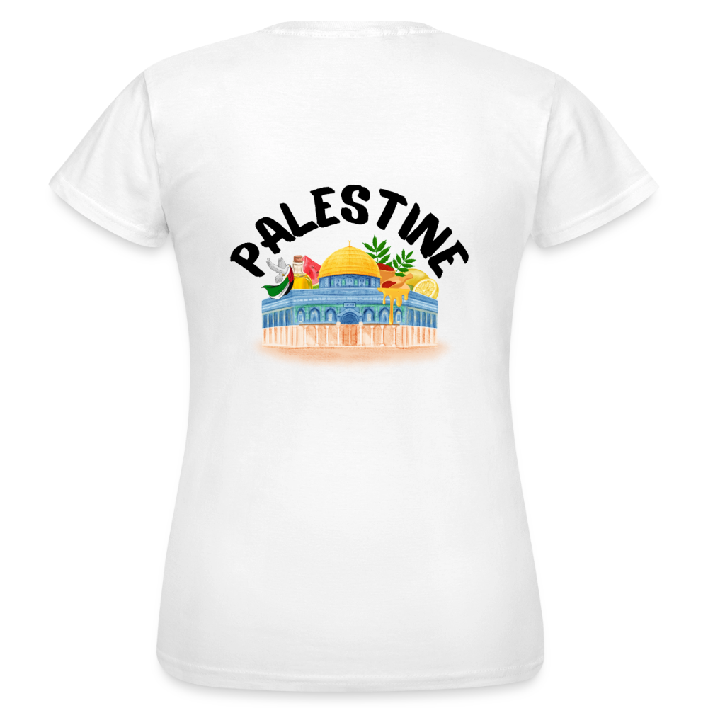 T-shirt Femme - PALESTINE - blanc