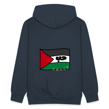 Veste à capuche Premium Homme - marine