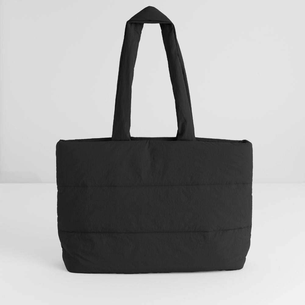 Sac shopping matelassé - noir