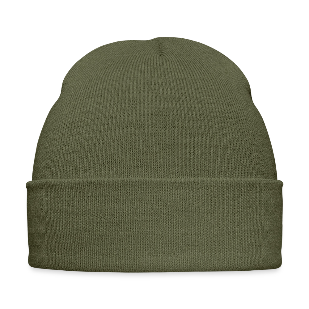 Bonnet d'hiver personnalisable en broderie - vert olive