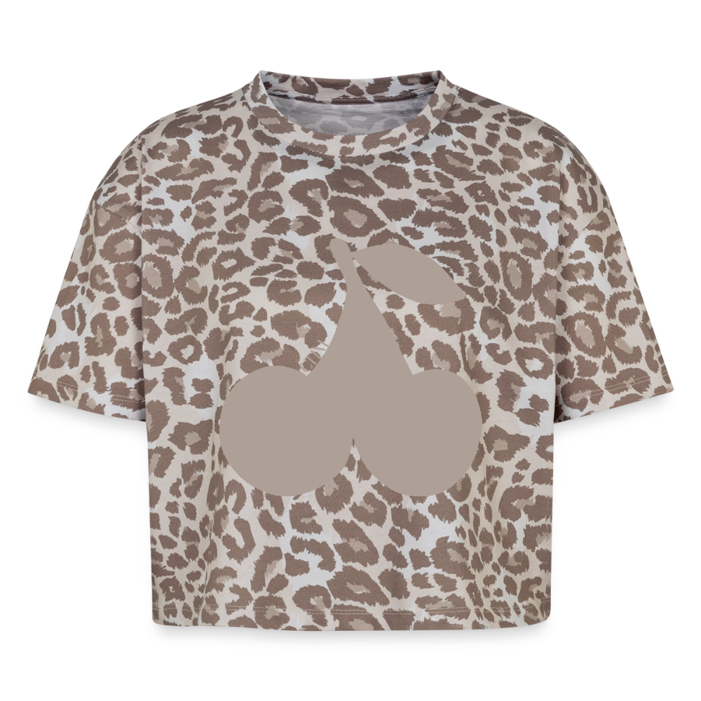 T-shirt boxy - Leopard print