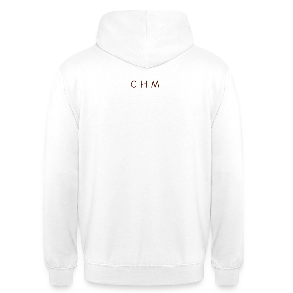 Sweat-shirt à capuche unisexe - blanc