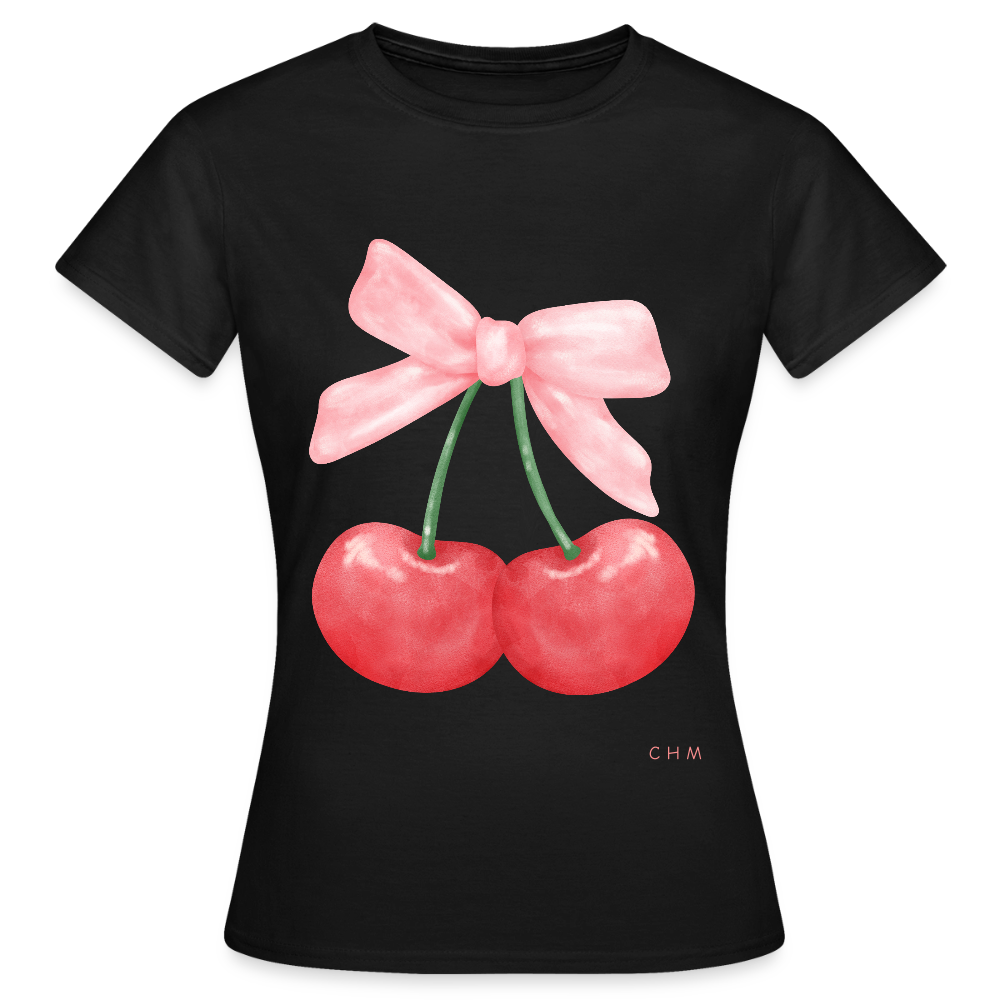 T-shirt - cherry dream - noir
