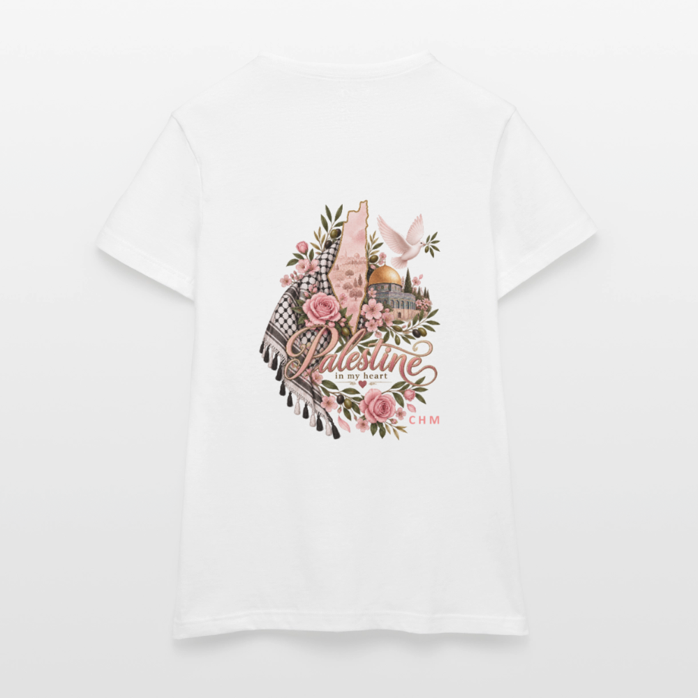 T-shirt - heart - blanc