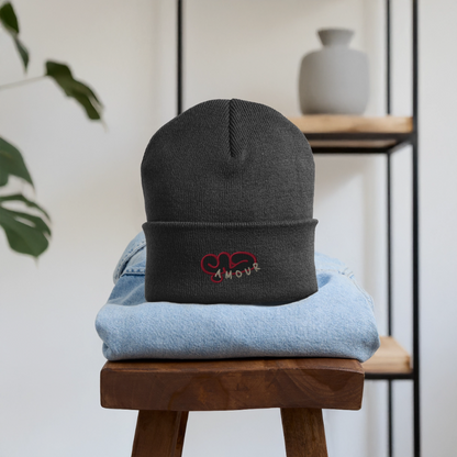 Bonnet- Amour (brodé) - gris anthracite