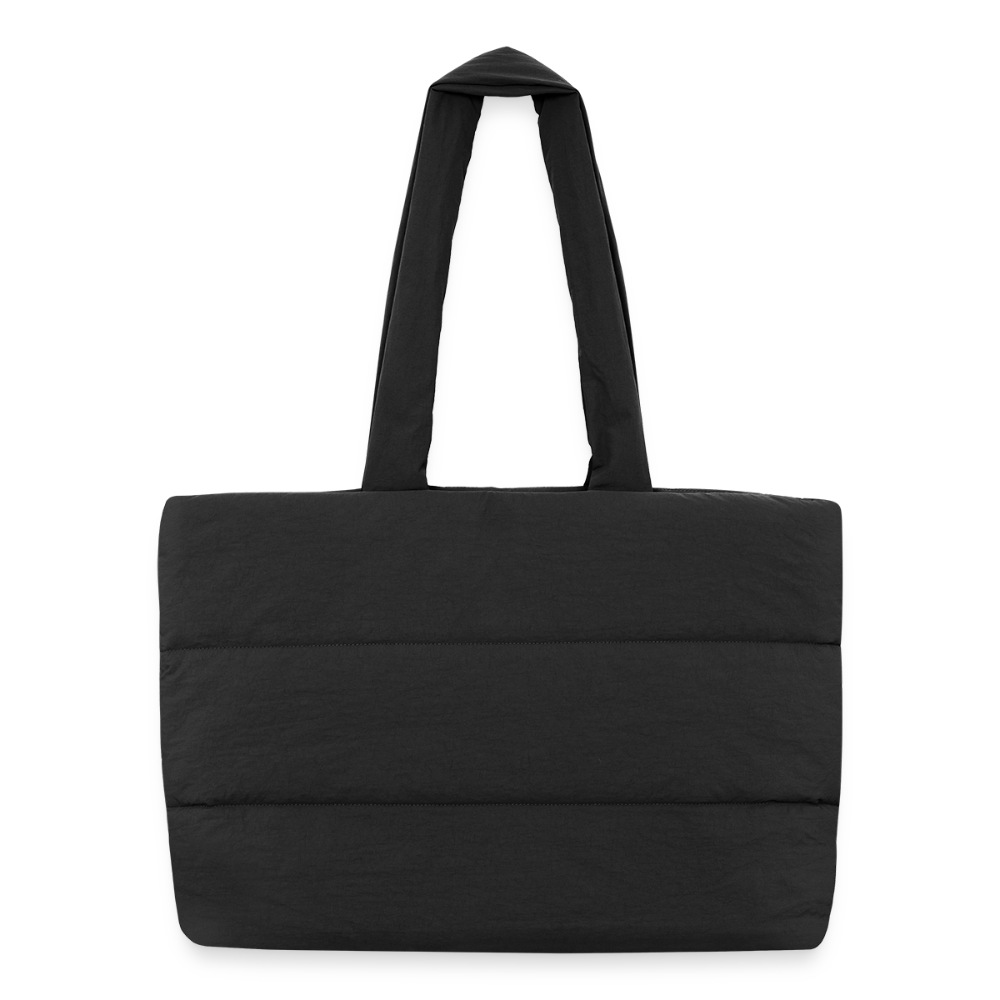 Sac shopping matelassé - noir