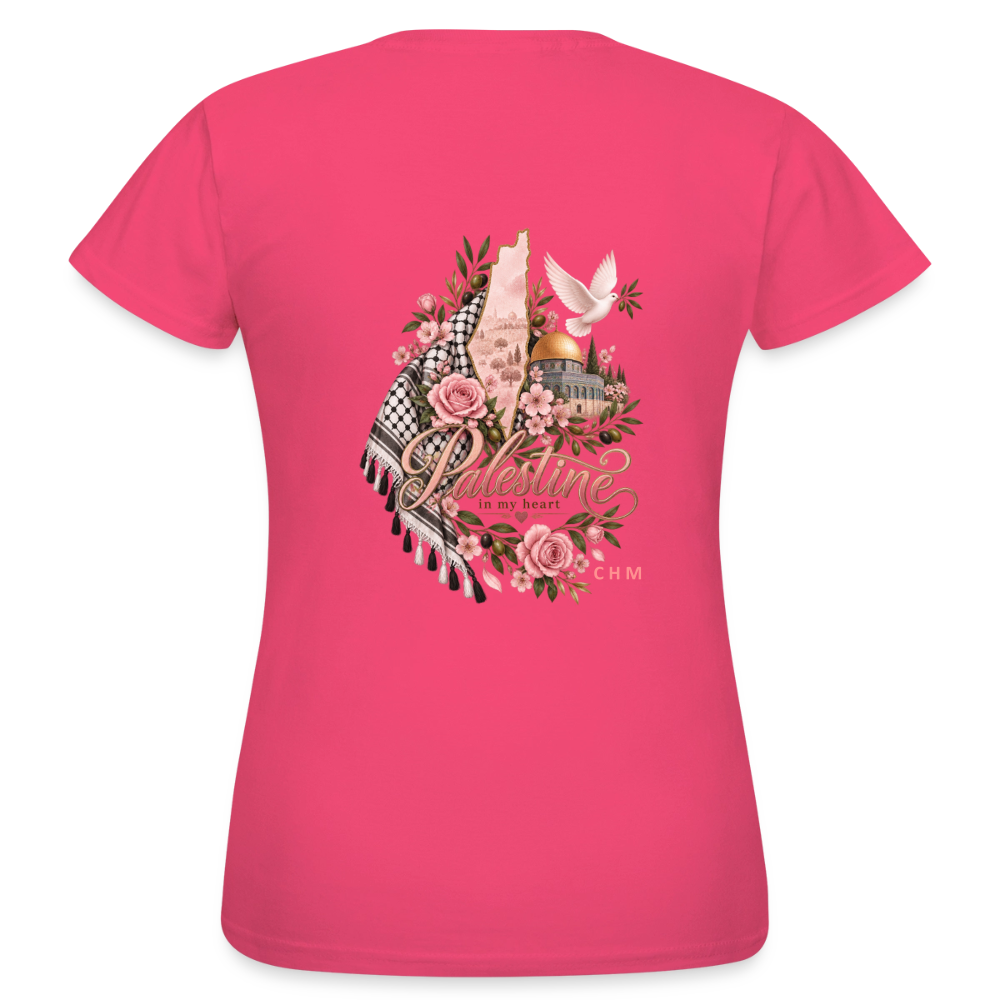 T-shirt - heart - rose azalée