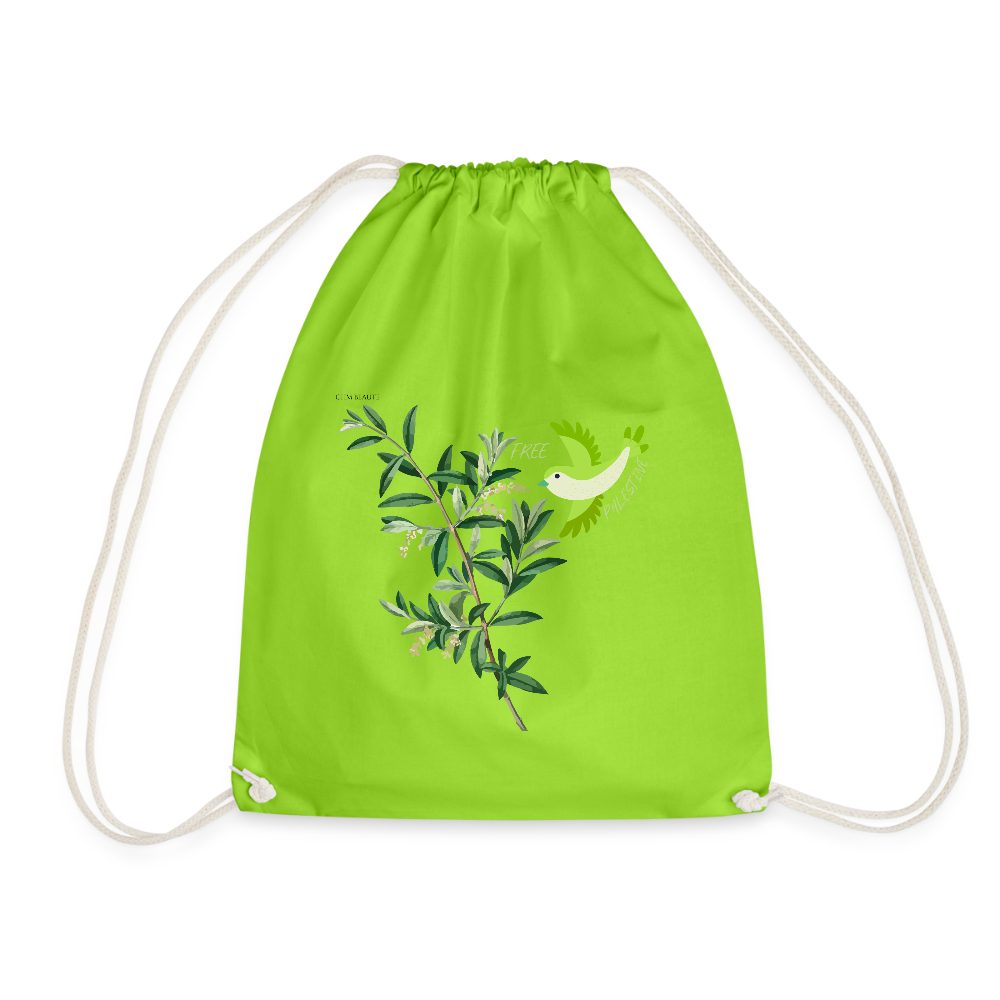 Sac de sport léger - Oiseau - vert néon