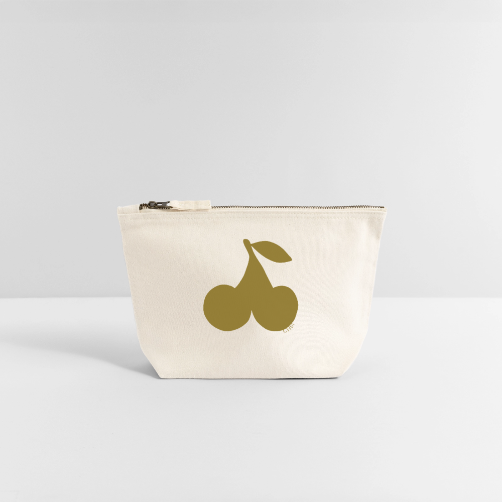 Pochette cerise (dorée) - blanc naturel