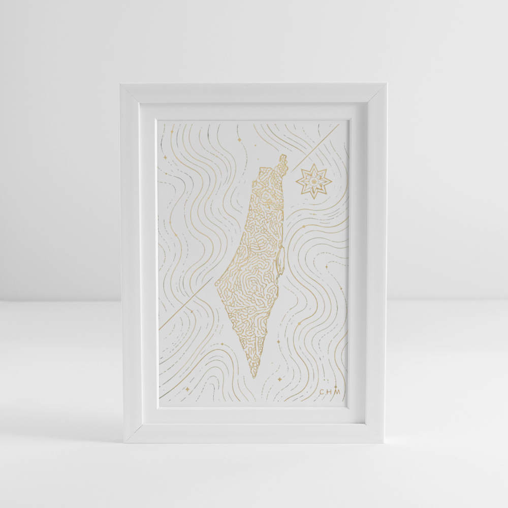 Affiche encadrée (27 × 37 cm) - blanc