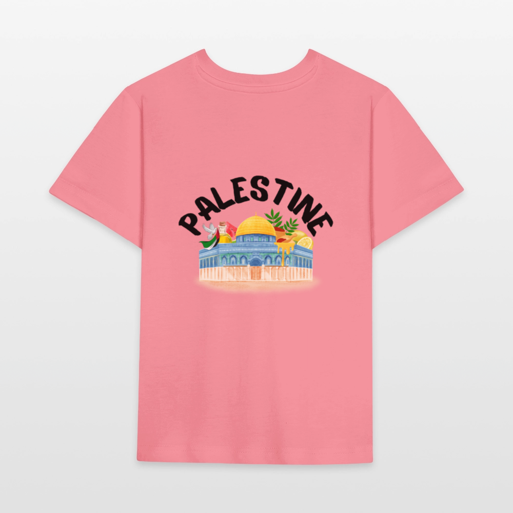 T-shirt bio Enfant - PALESTINE - rose 