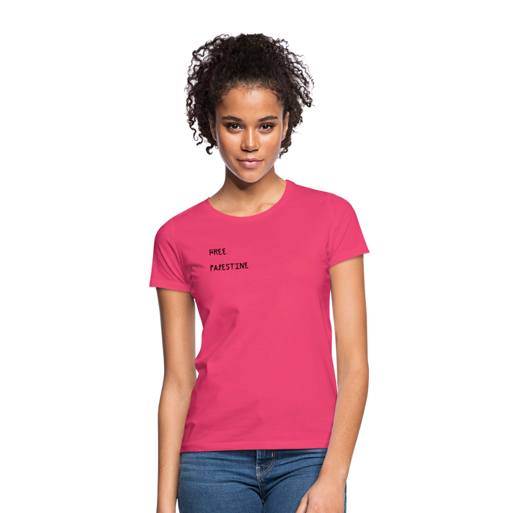 T-shirt Femme - PALESTINE - rose azalée
