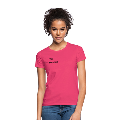 T-shirt Femme - PALESTINE - rose azalée