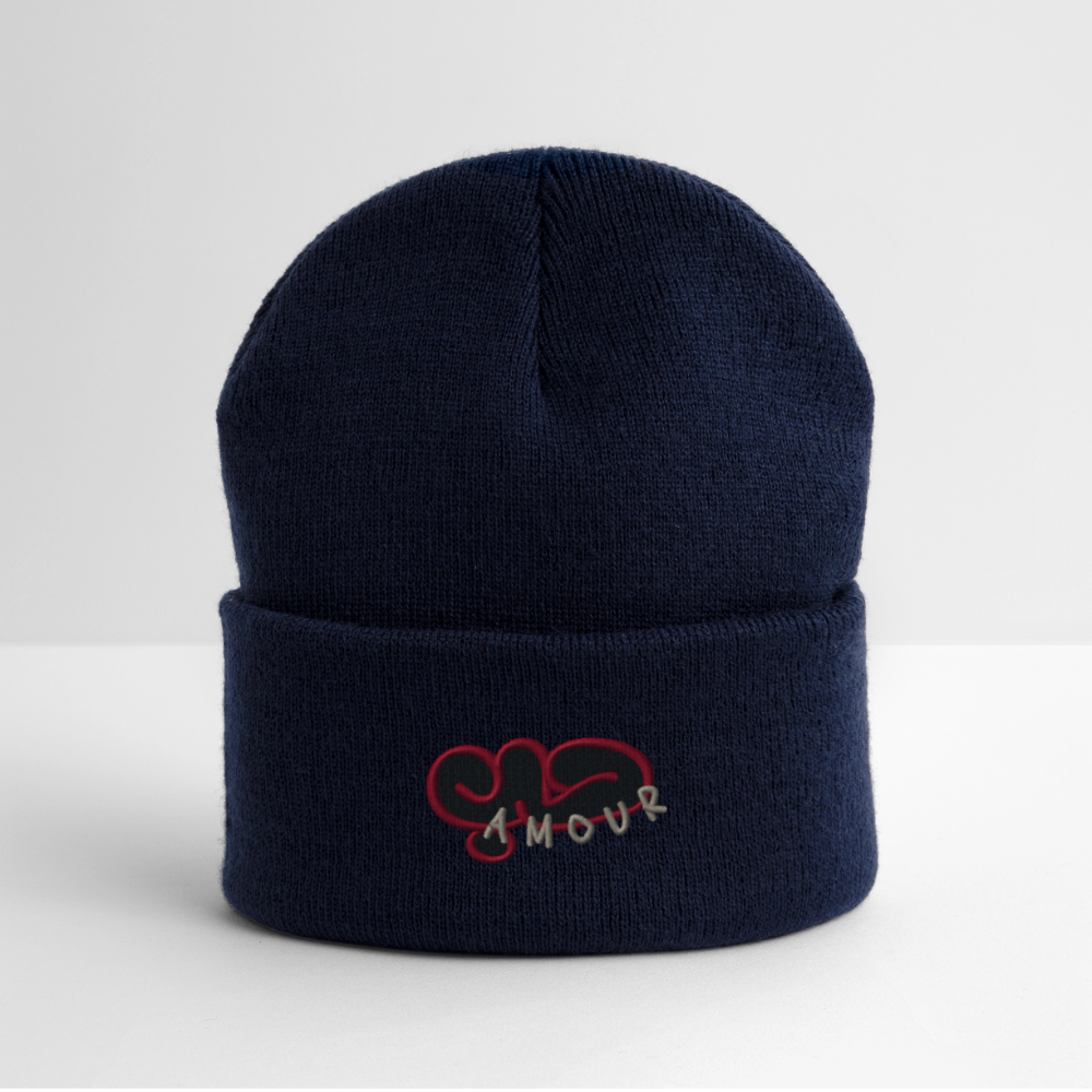 Bonnet- Amour (brodé) - marine