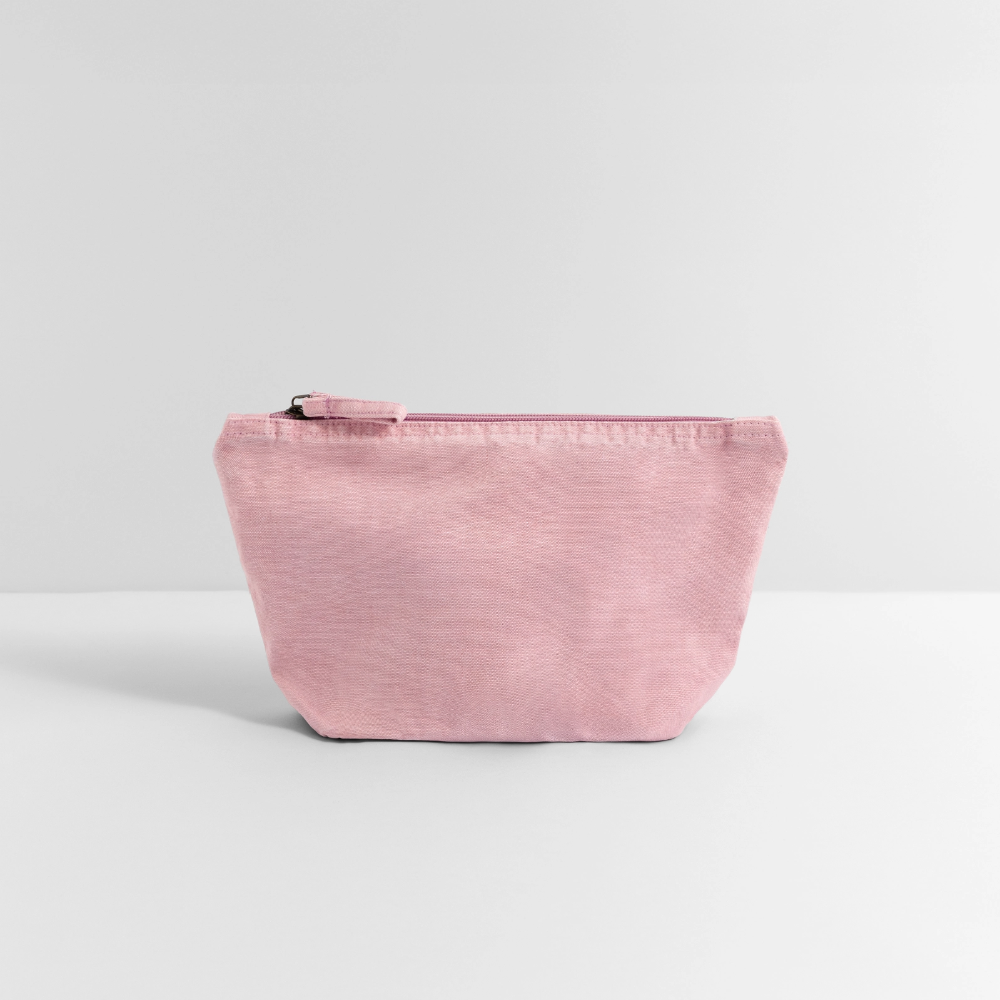 Pochette zippée vintage 18 x 21 cm - rose vintage