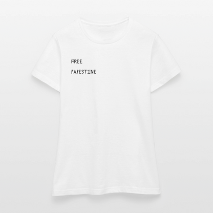 T-shirt Femme - PALESTINE - blanc