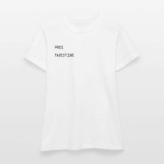 T-shirt Femme - PALESTINE - blanc